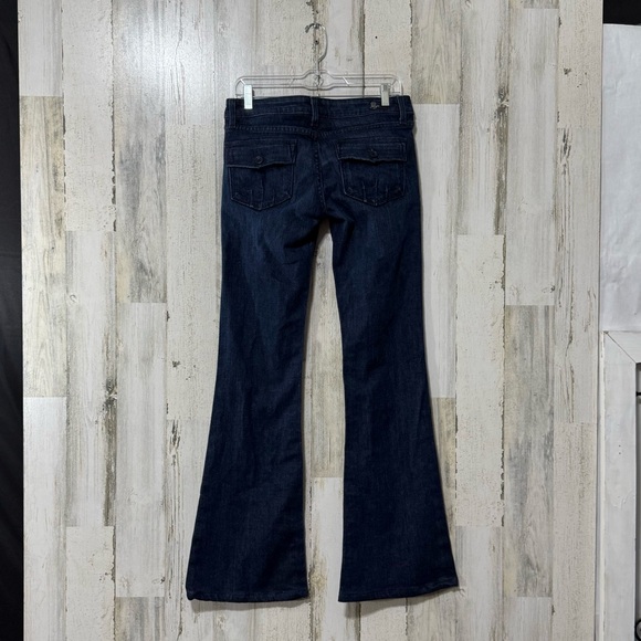 Paige Premium Denim Calabasas Super Low Rise Flare Jeans for Women - Picture 10 of 16